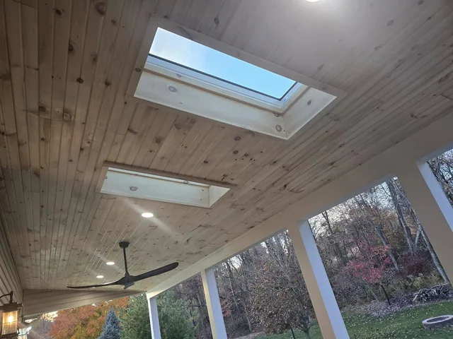 Porch roof project photo by KMA Carpentry