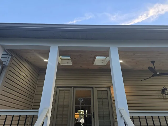 Porch roof project photo by KMA Carpentry