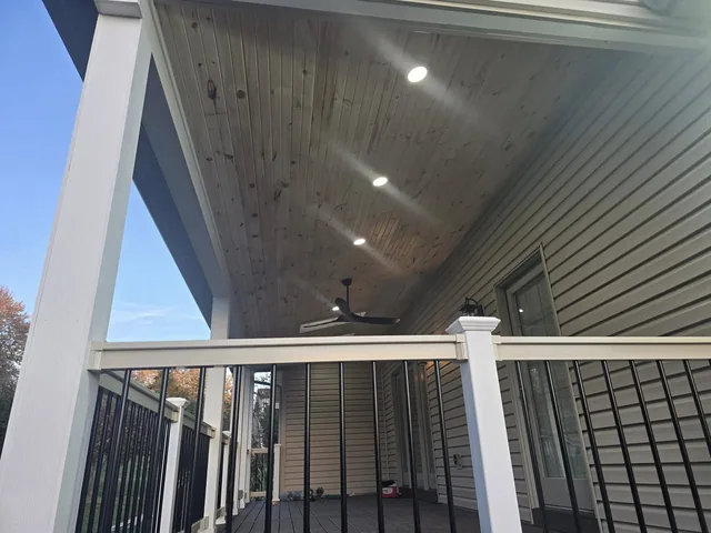 Porch roof project photo by KMA Carpentry