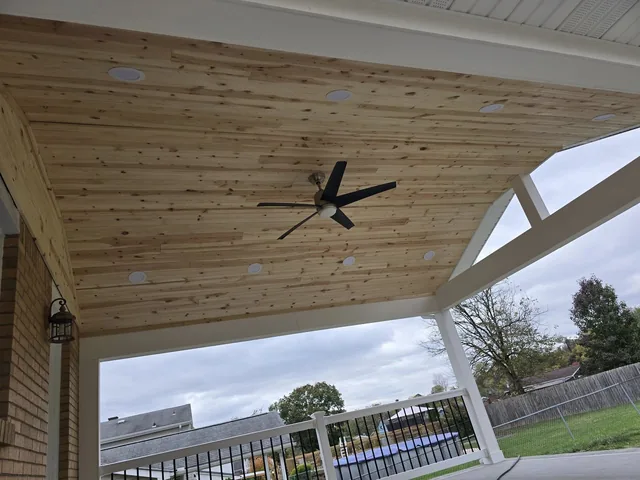 Porch roof project photo by KMA Carpentry