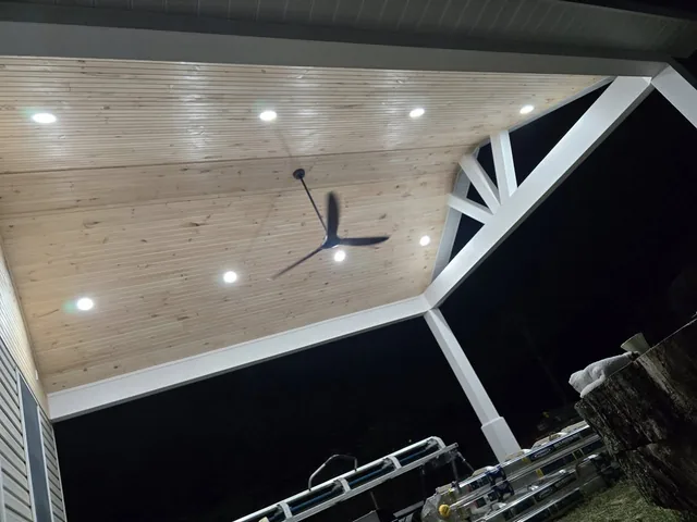 Porch roof project photo by KMA Carpentry