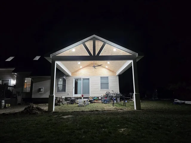 Porch roof project photo by KMA Carpentry