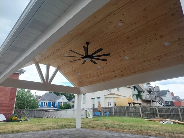 Porch roof project photo by KMA Carpentry