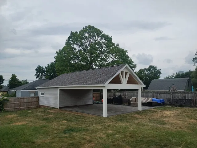 Porch roof project photo by KMA Carpentry