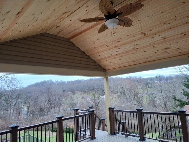 Porch roof project photo by KMA Carpentry