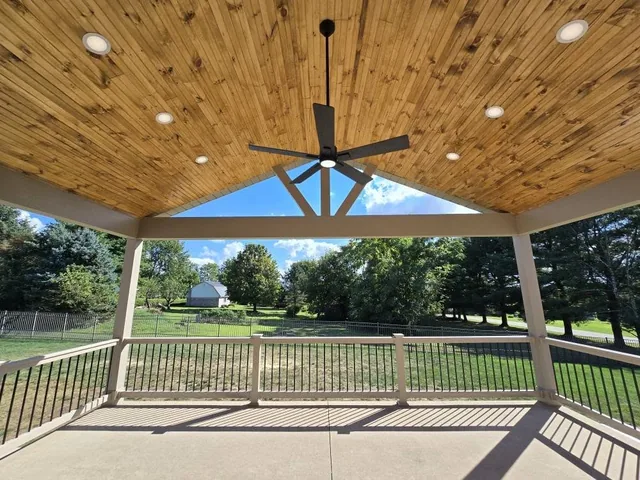Porch roof project photo by KMA Carpentry