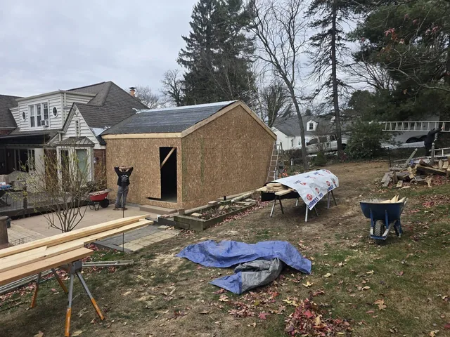Porch roof project photo by KMA Carpentry