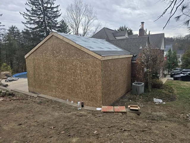 Porch roof project photo by KMA Carpentry