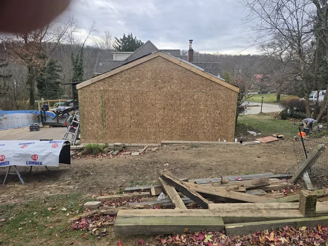 Porch roof project photo by KMA Carpentry
