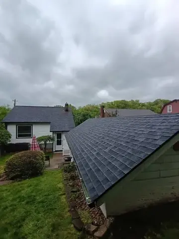 Finished residential roofline by KMA Carpentry