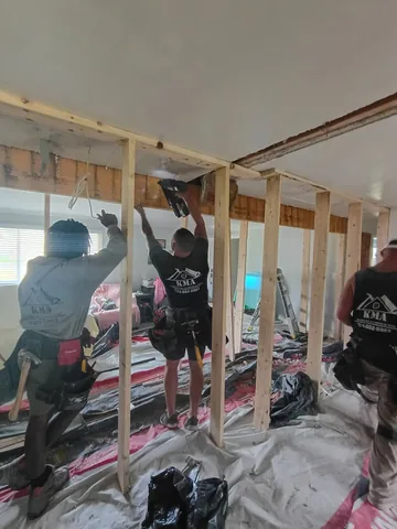 Home addition project photo by KMA Carpentry