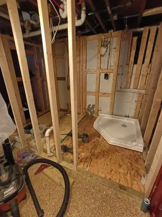 Bathroom project photo by KMA Carpentry