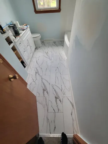 Bathroom project photo by KMA Carpentry