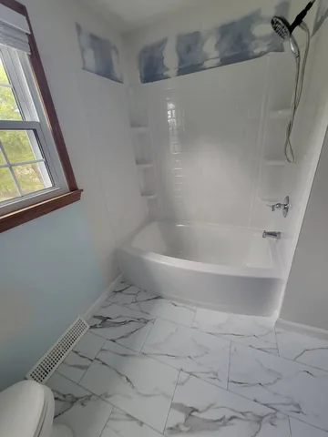 Bathroom project photo by KMA Carpentry