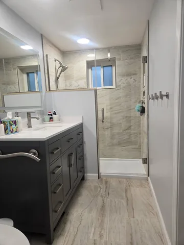 Bathroom project photo by KMA Carpentry